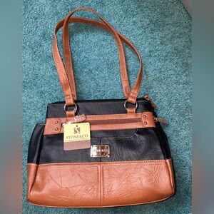 Stone & Co. Black and Brown Women's Purse